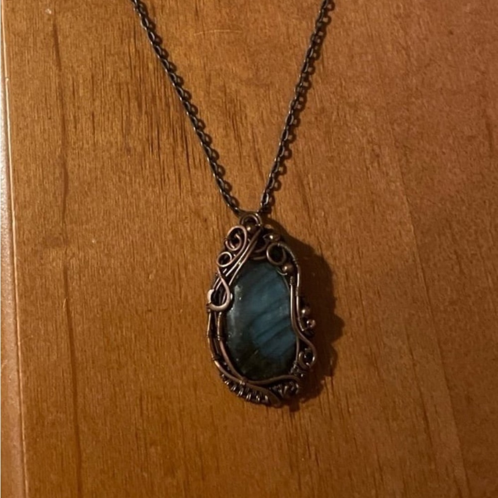 Blue Pendant Necklace